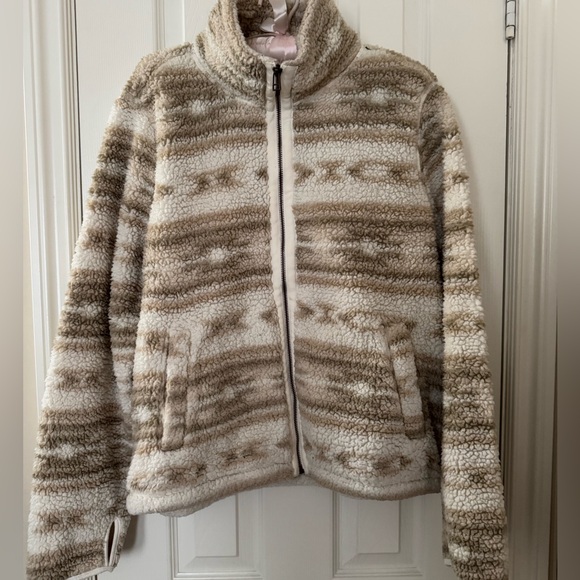 OLD NAVY Cozy Sherpa Zip-Front Jacket - Large - Picture 3 of 6